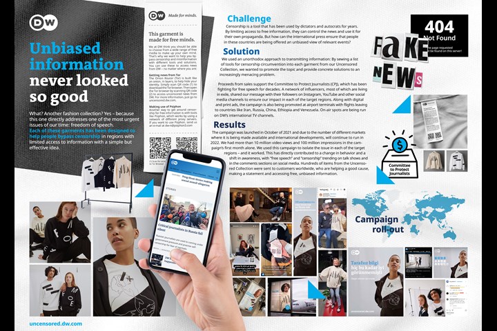 Fashion for Freedom - Unbiased information / Freedom of speech - DW Deutsche Welle