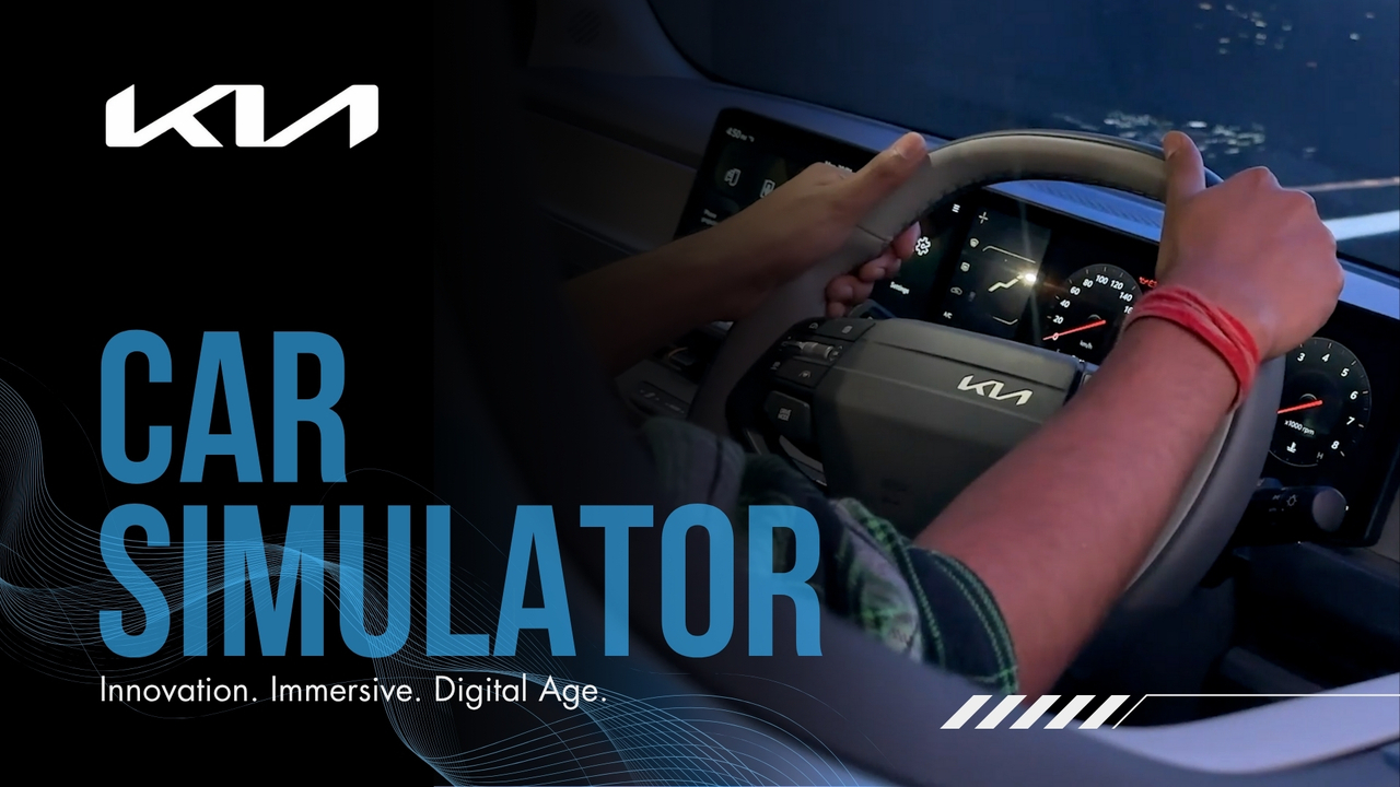 Kia Car Simulator at Bharat Mobility Global Expo 2025 - Kia motors - 70 EMG - Seventy Event Media Group