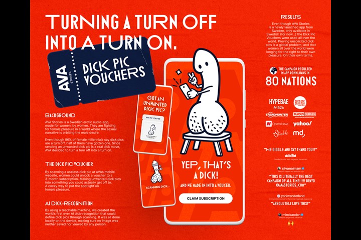 Dick Pic Vouchers - App Subscription/Erotic audio - AVA Stories