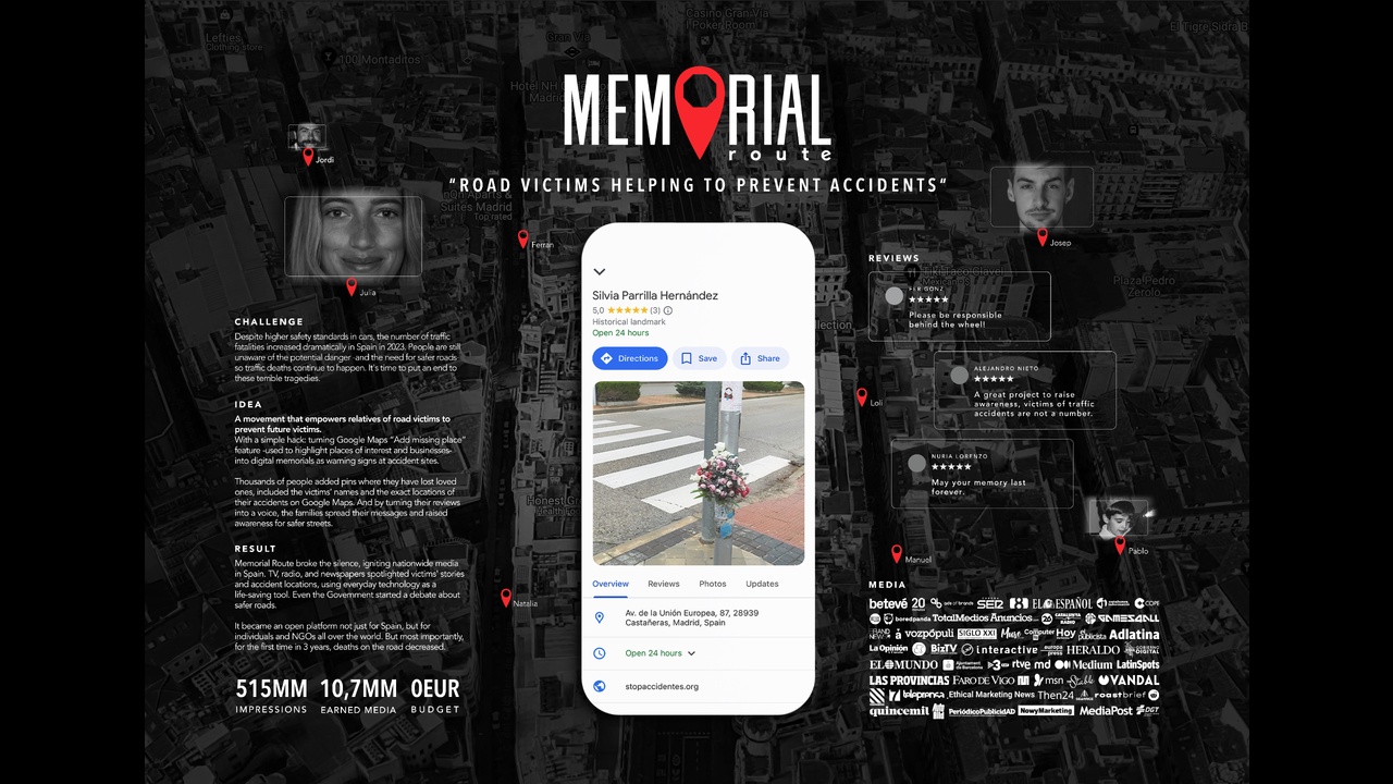 Memorial Route - NGO Service - Stop Accidentes
