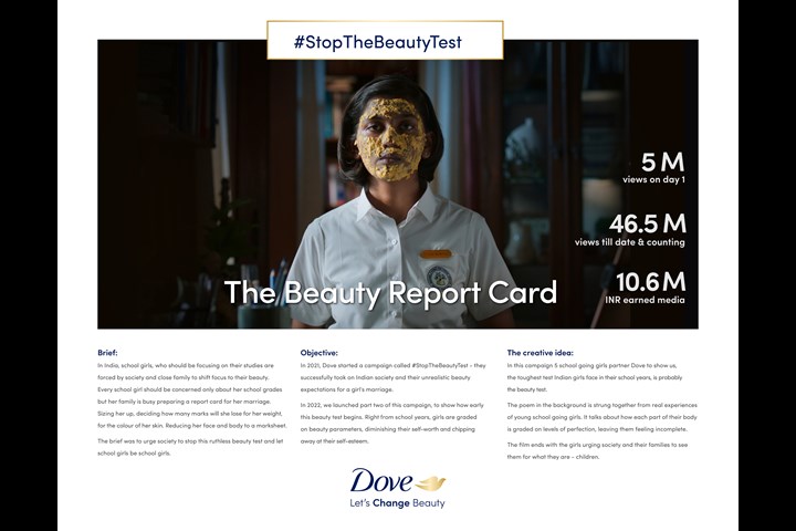 The Beauty Report Card #StopTheBeautyTest - Hindustan Unilever - Dove