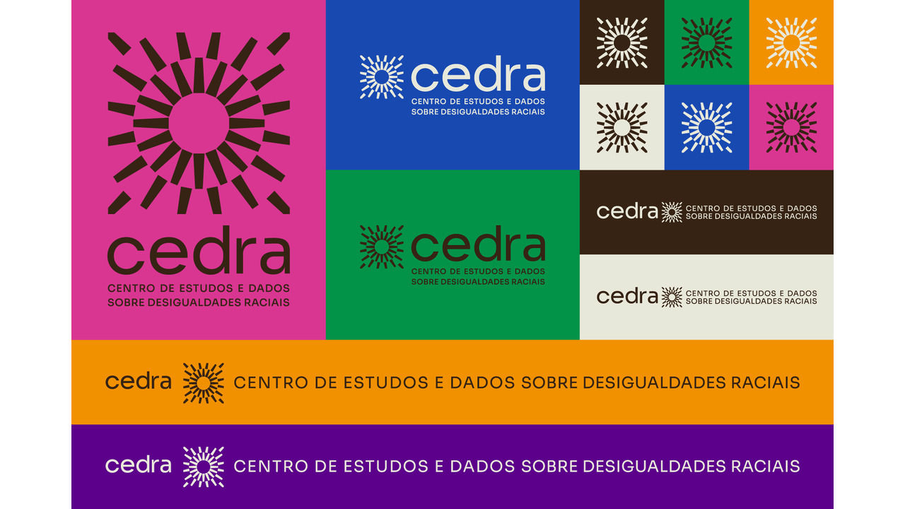 Identidade visual CEDRA – Centro de Estudos e Dados sobre Desigualdades Raciais - 2022 - Daó + Kel