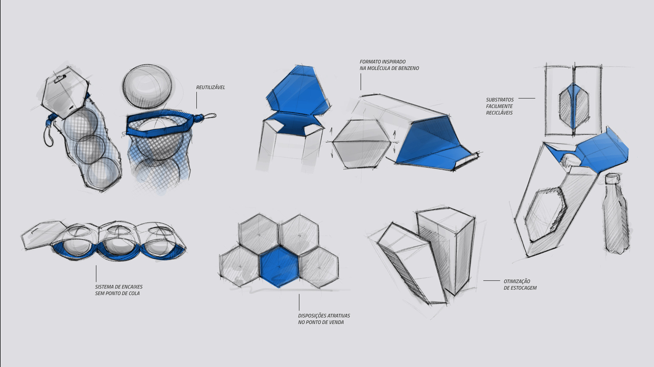 Embalagens sustentáveis Track&Field - 2022 - Time FutureBrand Design gráfico: Amanda Oliveira Arnaldo Bastos Felipe Luz Gianlucca Segato Design de produto: Daniel Yaginuma Produção gráfica: Everton Silva Antilhas