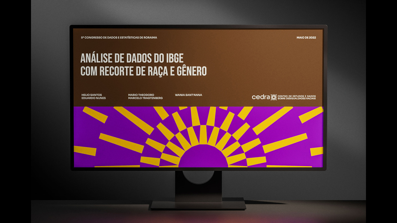 Identidade visual CEDRA – Centro de Estudos e Dados sobre Desigualdades Raciais - 2022 - Daó + Kel