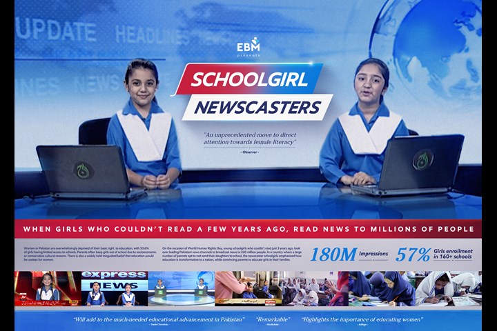 Schoolgirl Newscasters - Girls' education - EBM