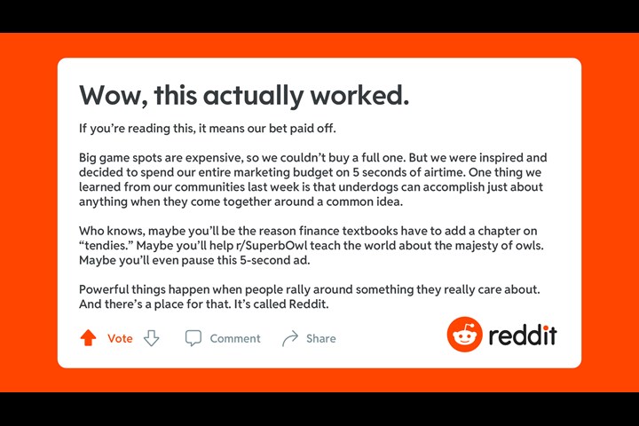 Superb Owl - Reddit - Reddit, Inc.