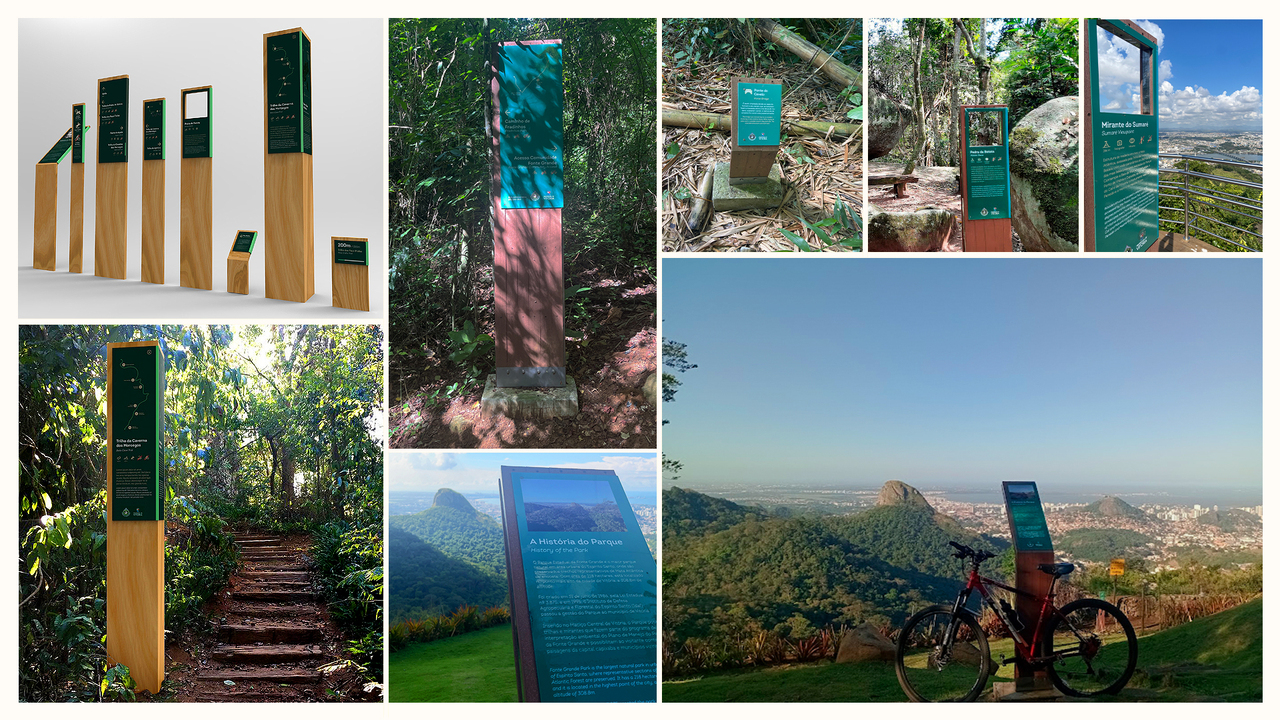 Sistema de Sinalização do Parque da Fonte Grande - 2023 - Balaio Design + Estratégia