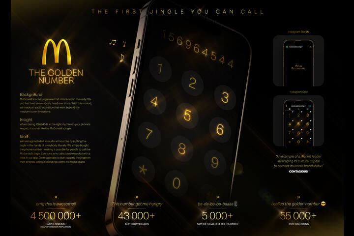 The Golden Number - Food & Drink/Restaurant - McDonald's Sweden