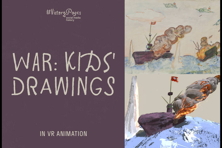 War: Kids Drawings in VR Animation - RT - Social media project