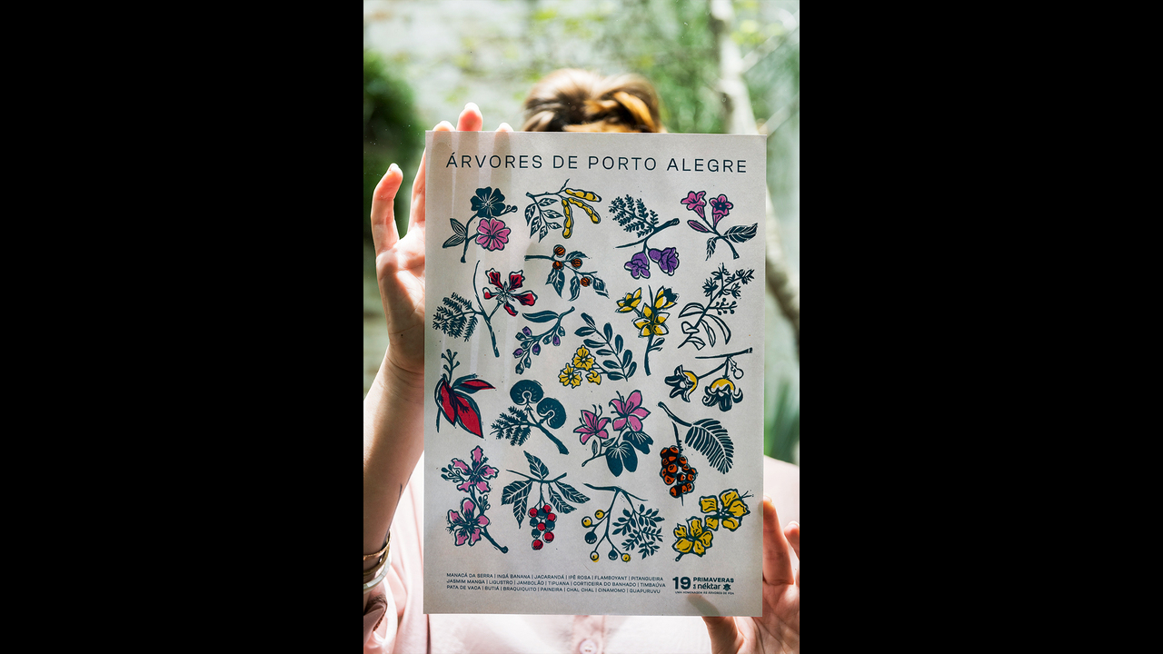 Pôster Árvores de Porto Alegre - 2023 - Néktar Design e Branding