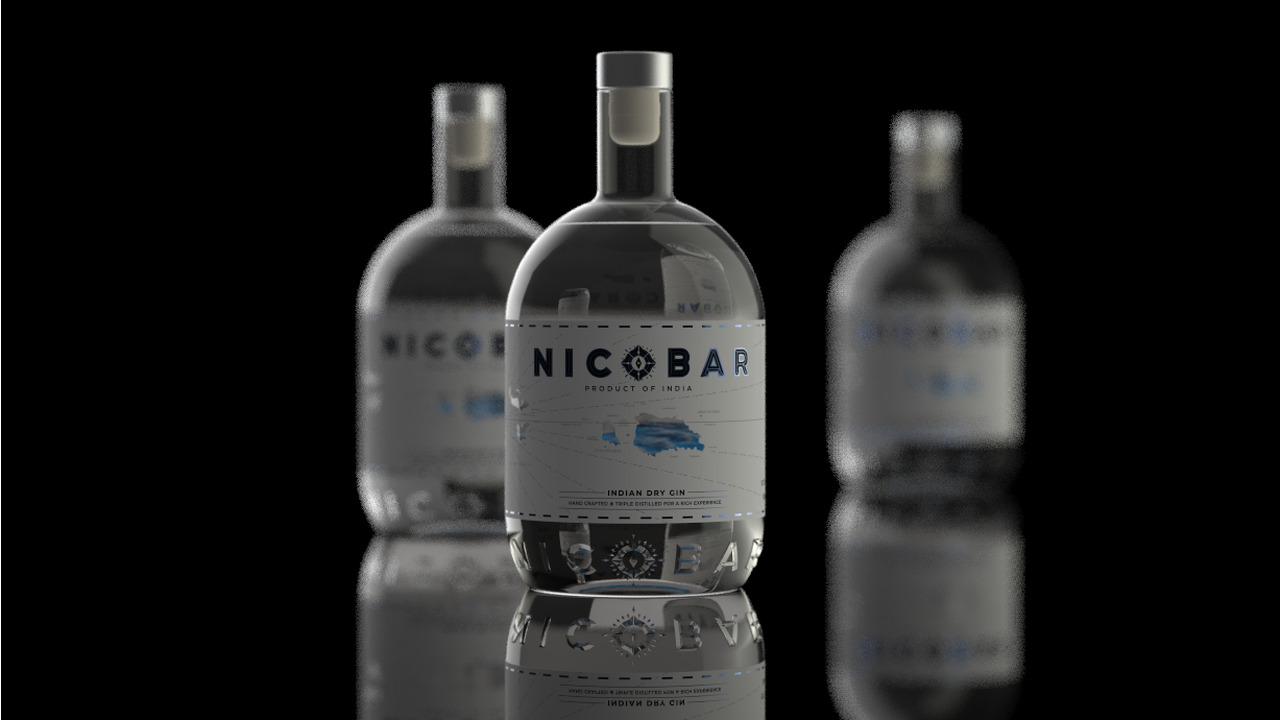 Nicobar Gin - Bottle , Label, & Communication Design - Nicobar Gin - Associated Alcohols & Breweries Limited