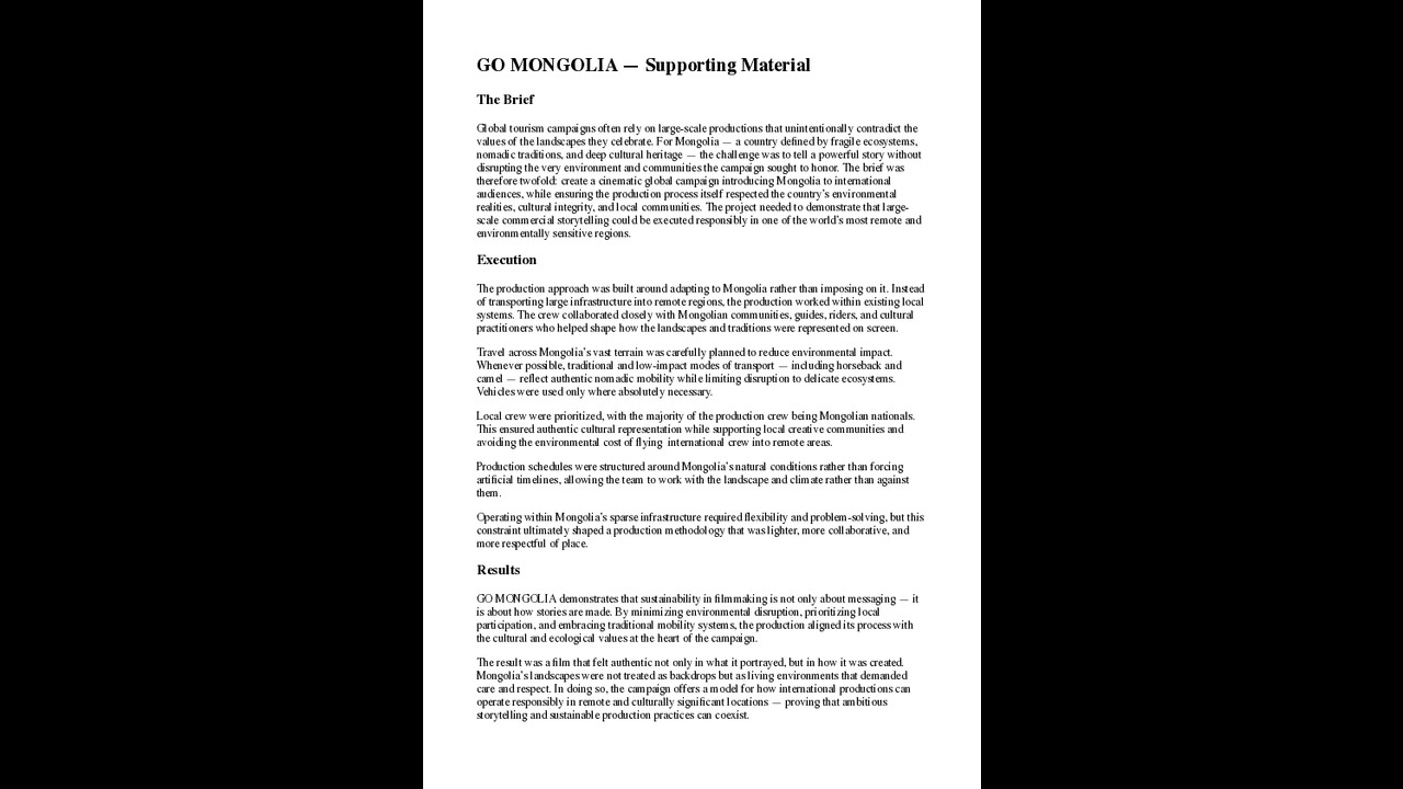 Go Mongolia - Mr+Positive Singapore - Mr+Positive Singapore