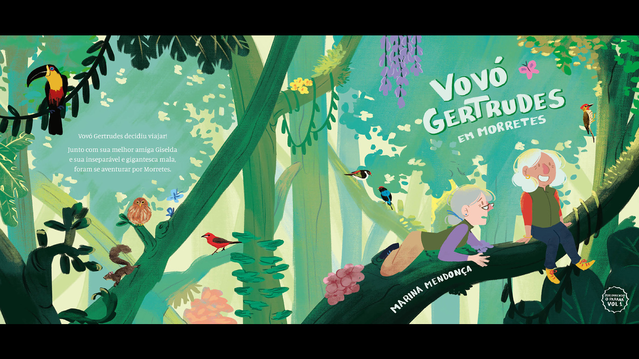 Vovó Gertrudes em Morretes: Redesign do livro infantil ilustrado - 2023 - Marina Mendonça