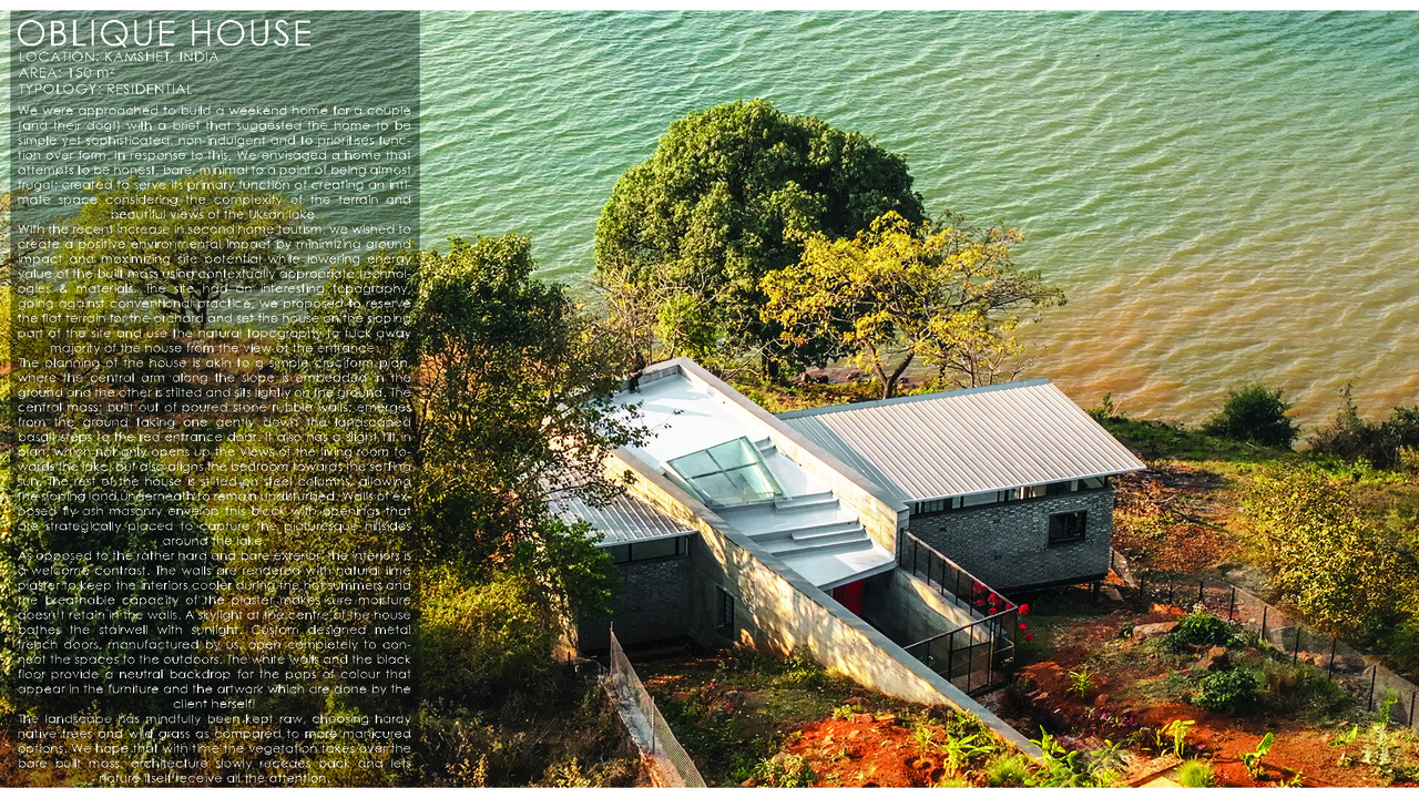 Oblique House - - Ms. Swati Bengali