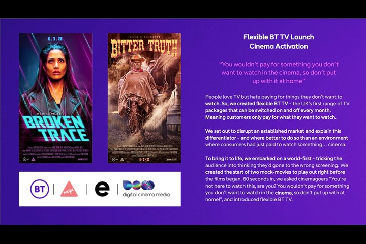 BT TV Launch: Cinema Activation - BT TV - BT