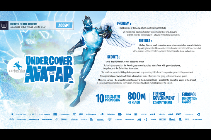 Undercover Avatar - Association L'Enfant Bleu - Association L'Enfant Bleu