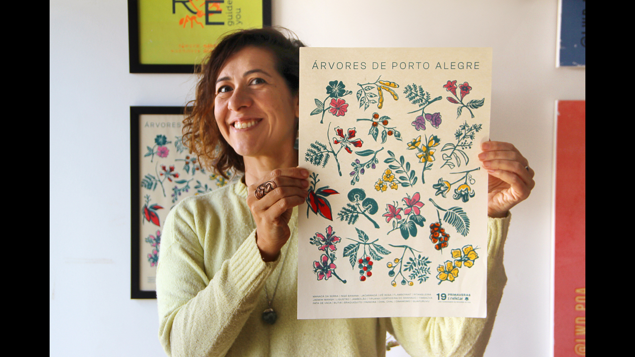 Pôster Árvores de Porto Alegre - 2023 - Néktar Design e Branding