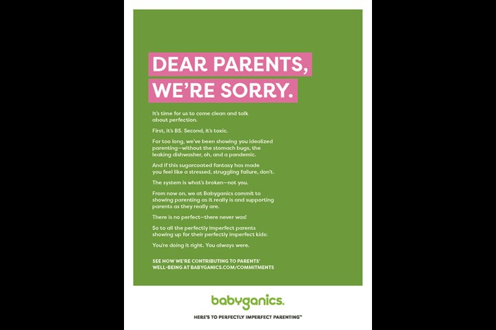 Here's To Perfectly Imperfect Parenting - Baby products - Babyganics - SC Johnson