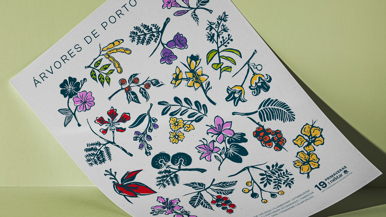 Pôster Árvores de Porto Alegre - 2023 - Néktar Design e Branding