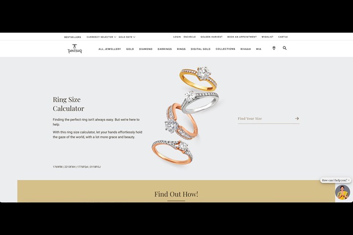 Ring Size Calculator - Titan Ltd - Tanishq India