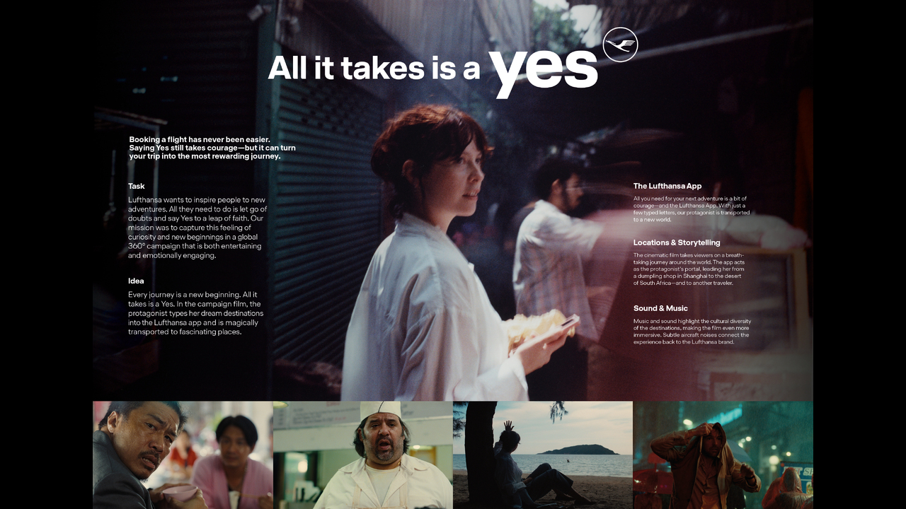 All it takes is a Yes. - Airline - Lufthansa