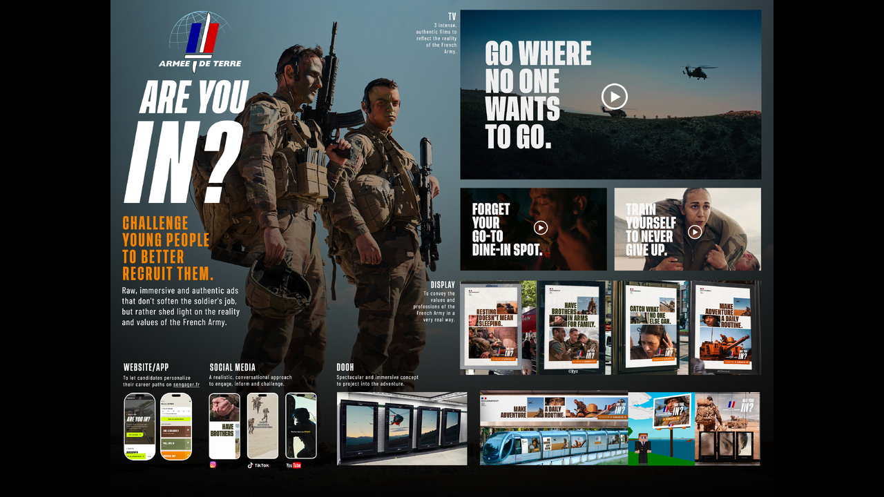 ARE YOU IN? - ARMY HUMAN RESOURCES DIRECTORATE - FRENCH MINISTRY OF THE ARMED FORCES