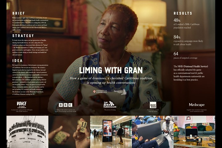Liming With Gran - Health & Wellness - University of Cambridge & Genomics England