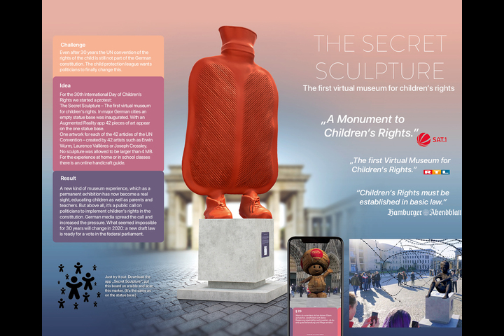 The Secret Sculpture - German child protection Association - Charitable organization for child protection