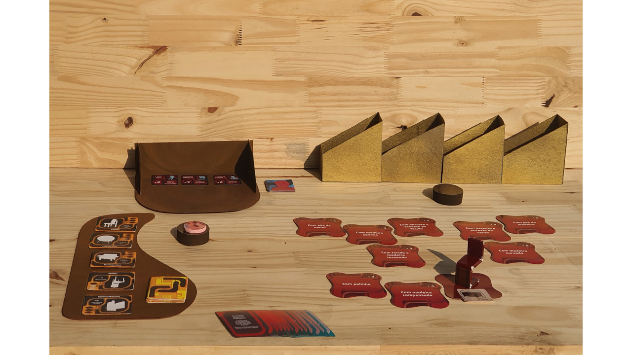 CRIA - jogo de tabuleiro sobre a história do design mobiliário modernista brasileiro - 2023 - Gabrielle Beatriz e Erica Vargas