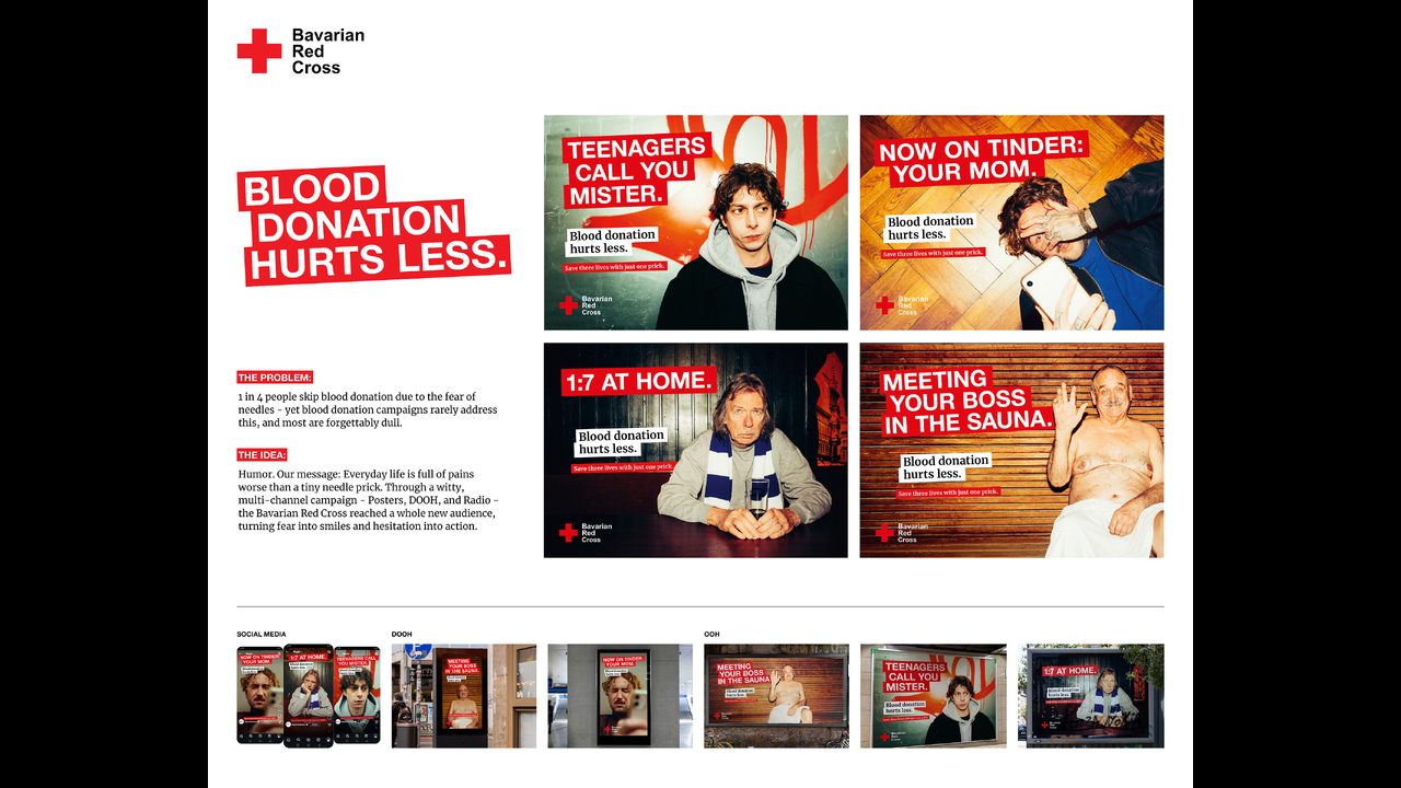 Blood Donation Hurts Less - Blood Donation - Blutspendedienst des Bayerischen Roten Kreuzes