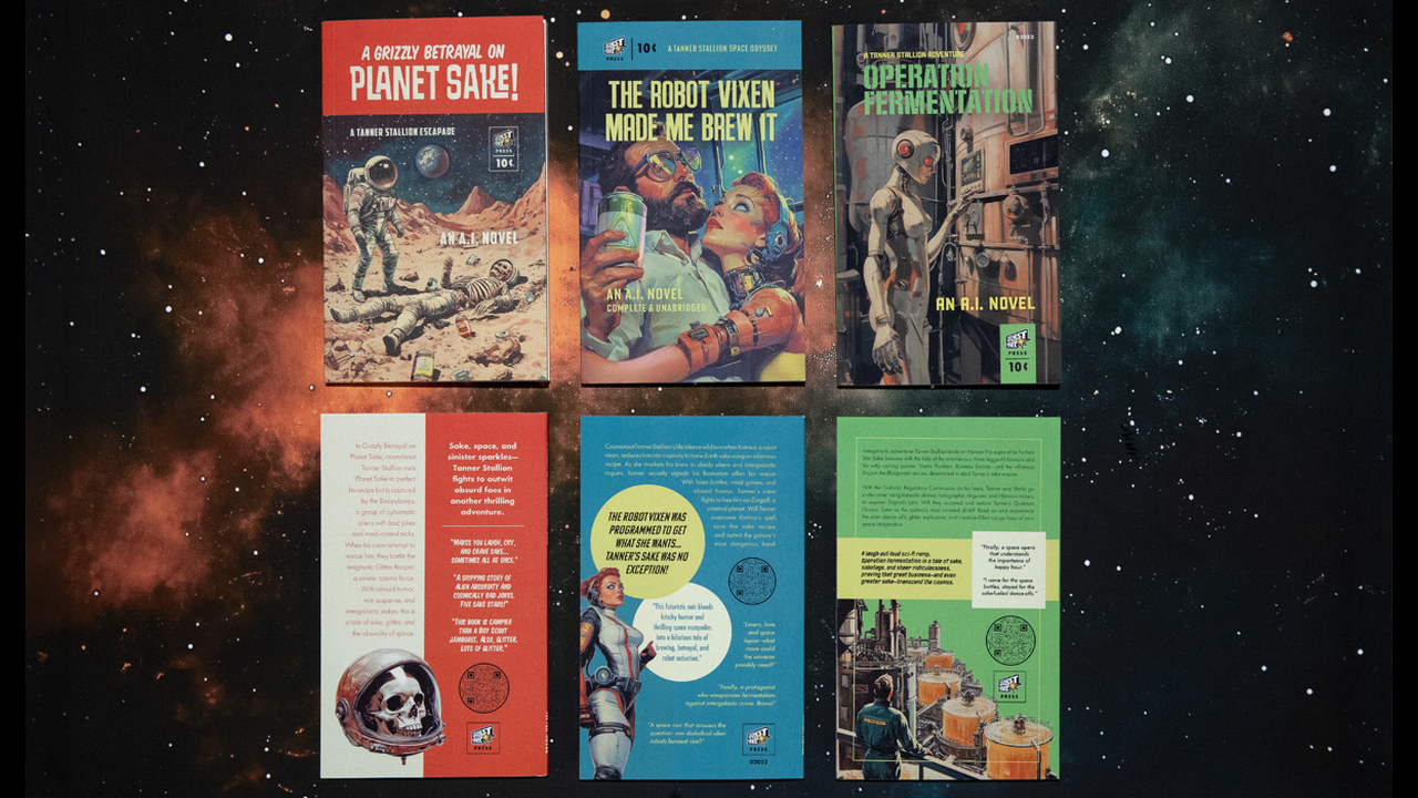 Farthest Star Sake AI-generated Pulp Noir Novels - Sake - Farthest Star Sake