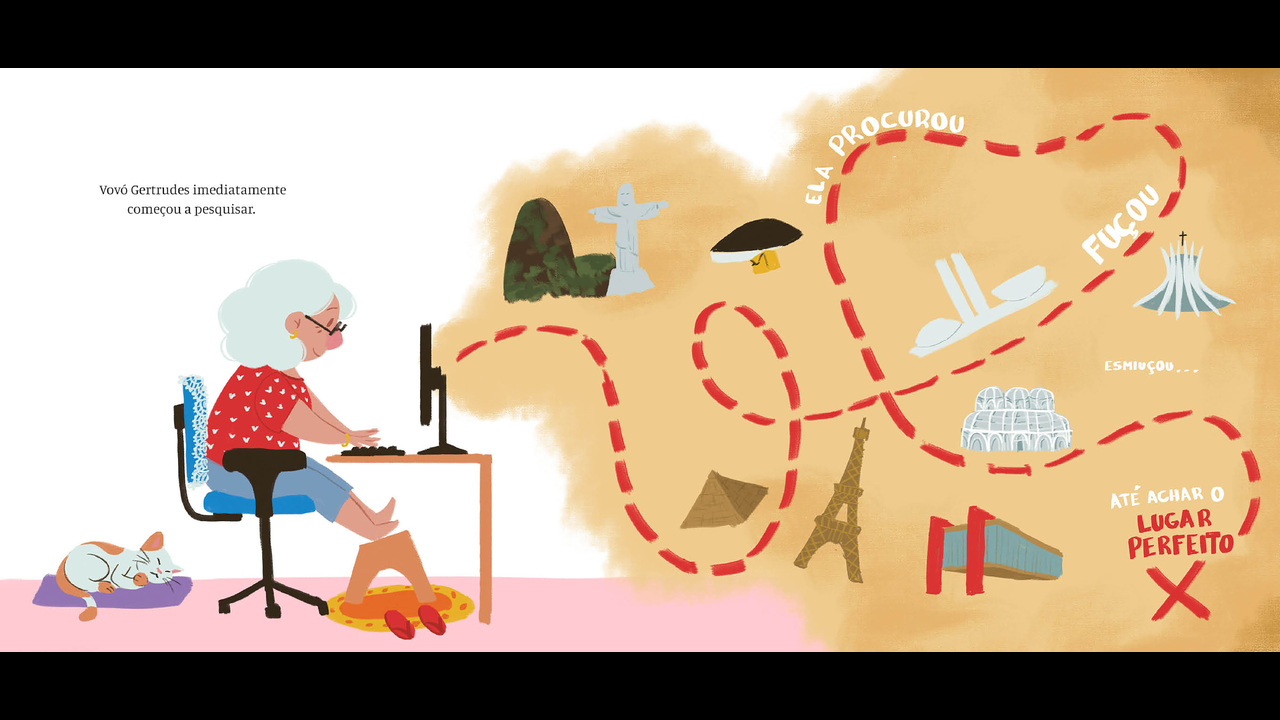 Vovó Gertrudes em Morretes: Redesign do livro infantil ilustrado - 2023 - Marina Mendonça