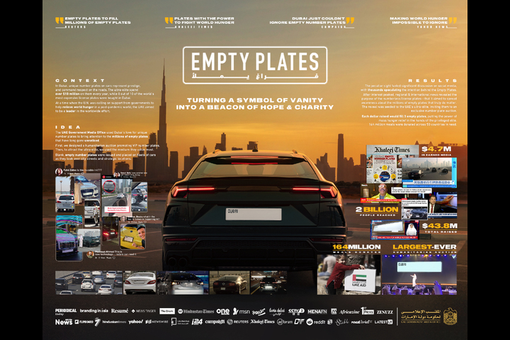 EMPTY PLATES - 1 Billion Meals - UAE Government Media Office