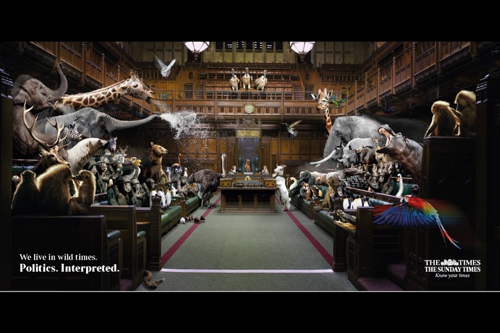 The Times : 'Politics. Tamed' - The Times / The Sunday Times - The Times / The Sunday Times