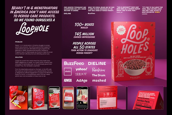 Loopholes - PERIOD., Free the Period, No More Secrets, The Flow Initiative, Ignite, August, Off-Limits Cereal - PERIOD., Free the Period, No More Secrets, The Flow Initiative, Ignite, August, Off-Limits Cereal