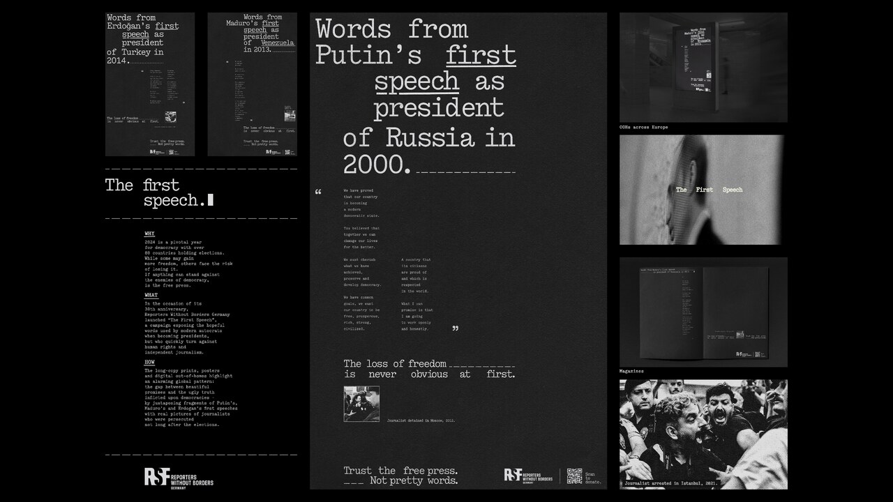 The First Speech - Reporters Without Borders - Reporters Without Borders