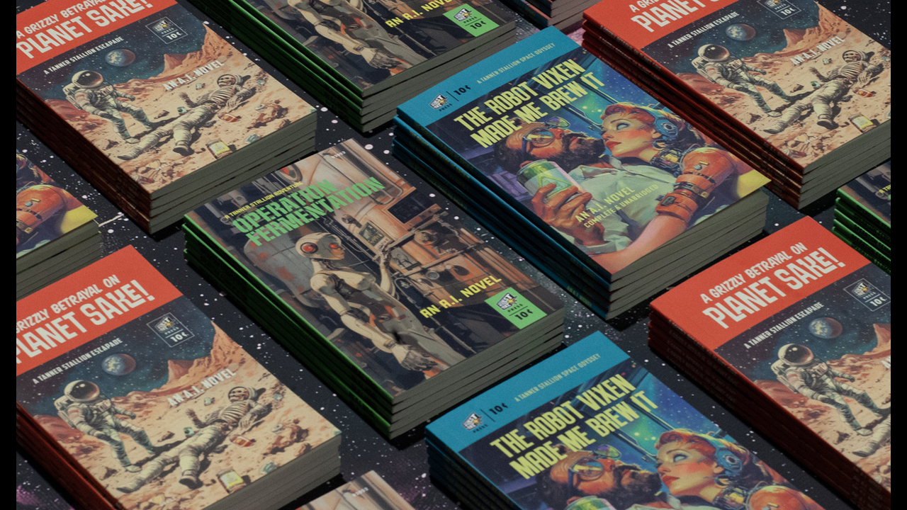 Farthest Star Sake AI-generated Pulp Noir Novels - Sake - Farthest Star Sake