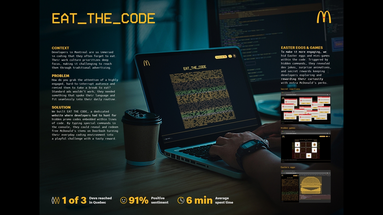 Eat the code - Fast Food - McDonald's Canada