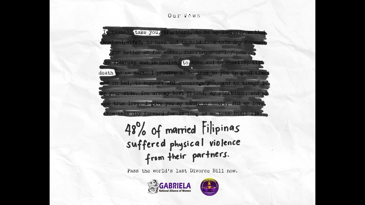 Blackout Vows by Gabriela - Non-Profit - Gabriela, The National Alliance of Women
