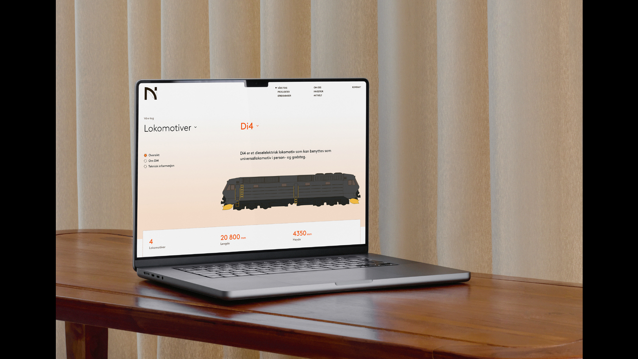 Website, Norske tog - New digital tools - Norske tog