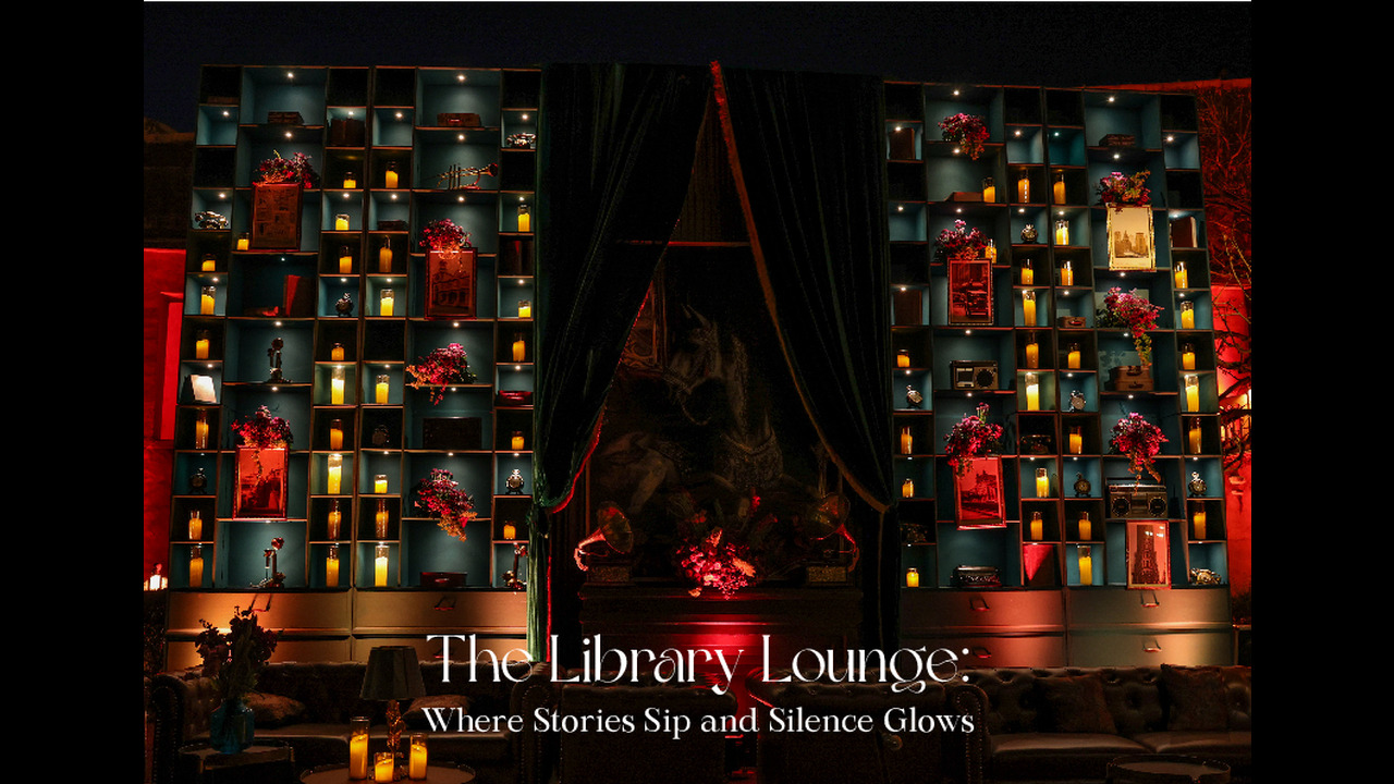 THE LIBRARY LOUNGE - THE DESIGN ATELIER - SAMANTHA & RAHIL