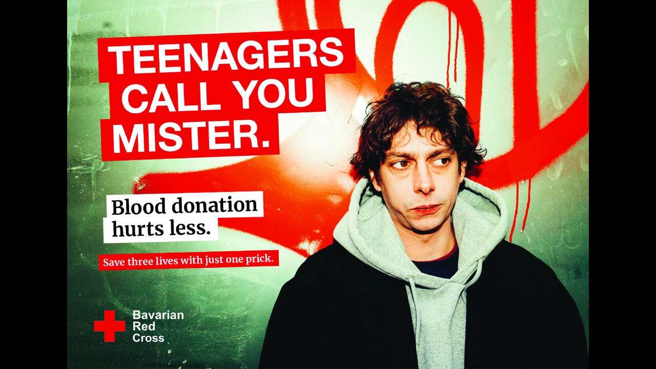 Blood Donation Hurts Less. - Blood Donations - Blutspendedienst des Bayrischen Roten Kreuzes