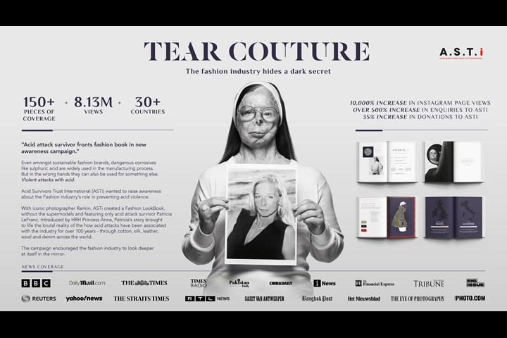 Tear Couture LookBook - Charity - Acid survivors Trust International (ASTI)