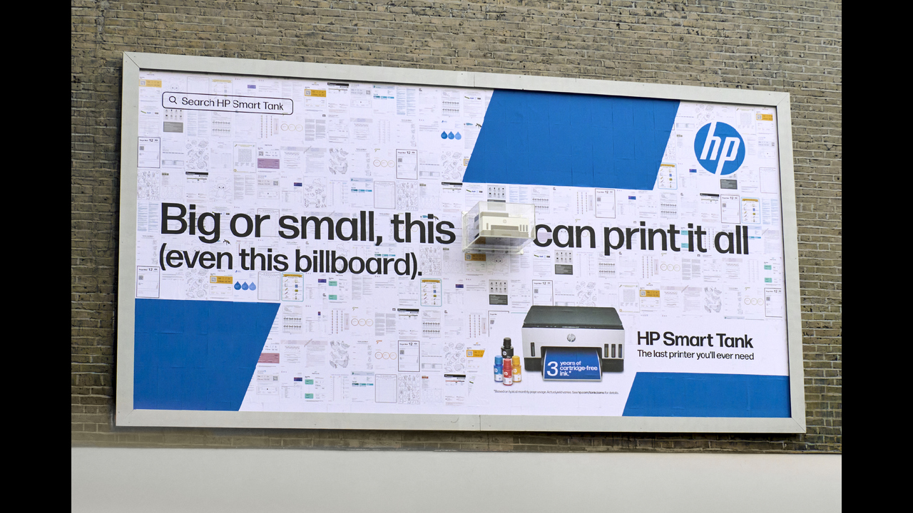 The Little Printer that printed its own billboard - HP Smart Tank Printer - HP