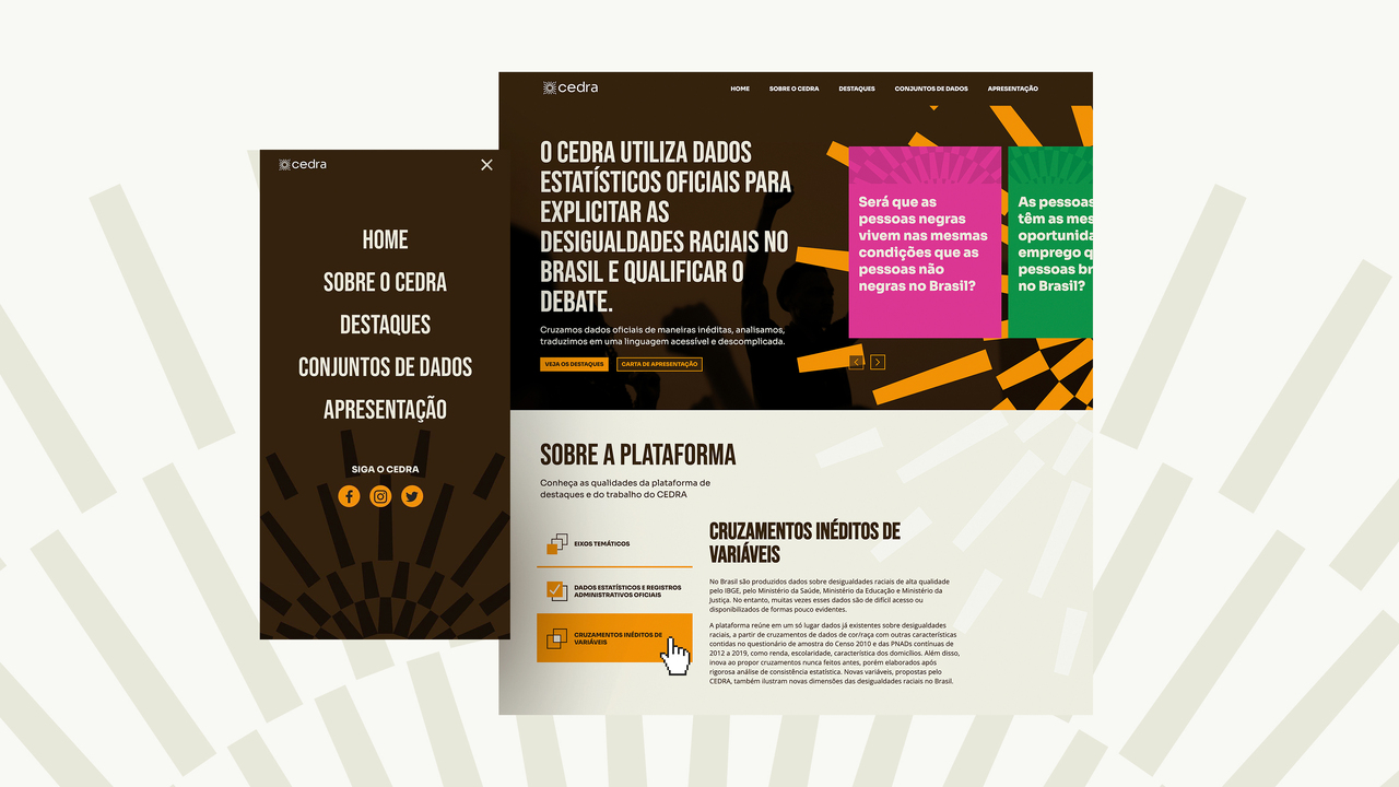 Plataforma e Visualizações CEDRA - 2022 - Café.art.br