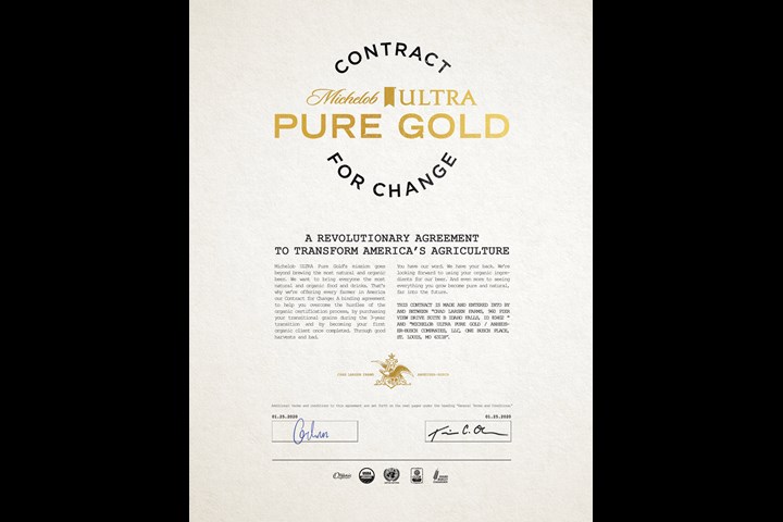 Contract for Change - Michelob ULTRA Pure Gold - Michelob ULTRA Pure Gold