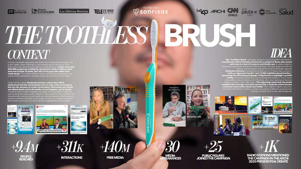 The Toothless Brush - Fundación Sonrisas - Fundación Sonrisas