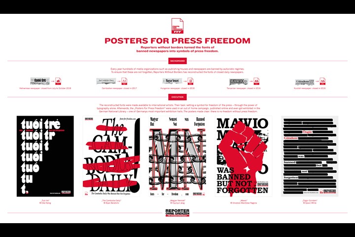 POSTERS FOR PRESS FREEDOM - Posters For Press Freedom - Reporters without Borders