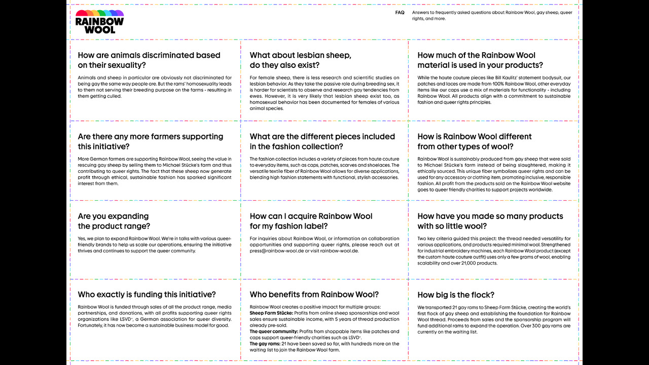 Rainbow Wool - Rainbow Wool - Schäferei Stücke