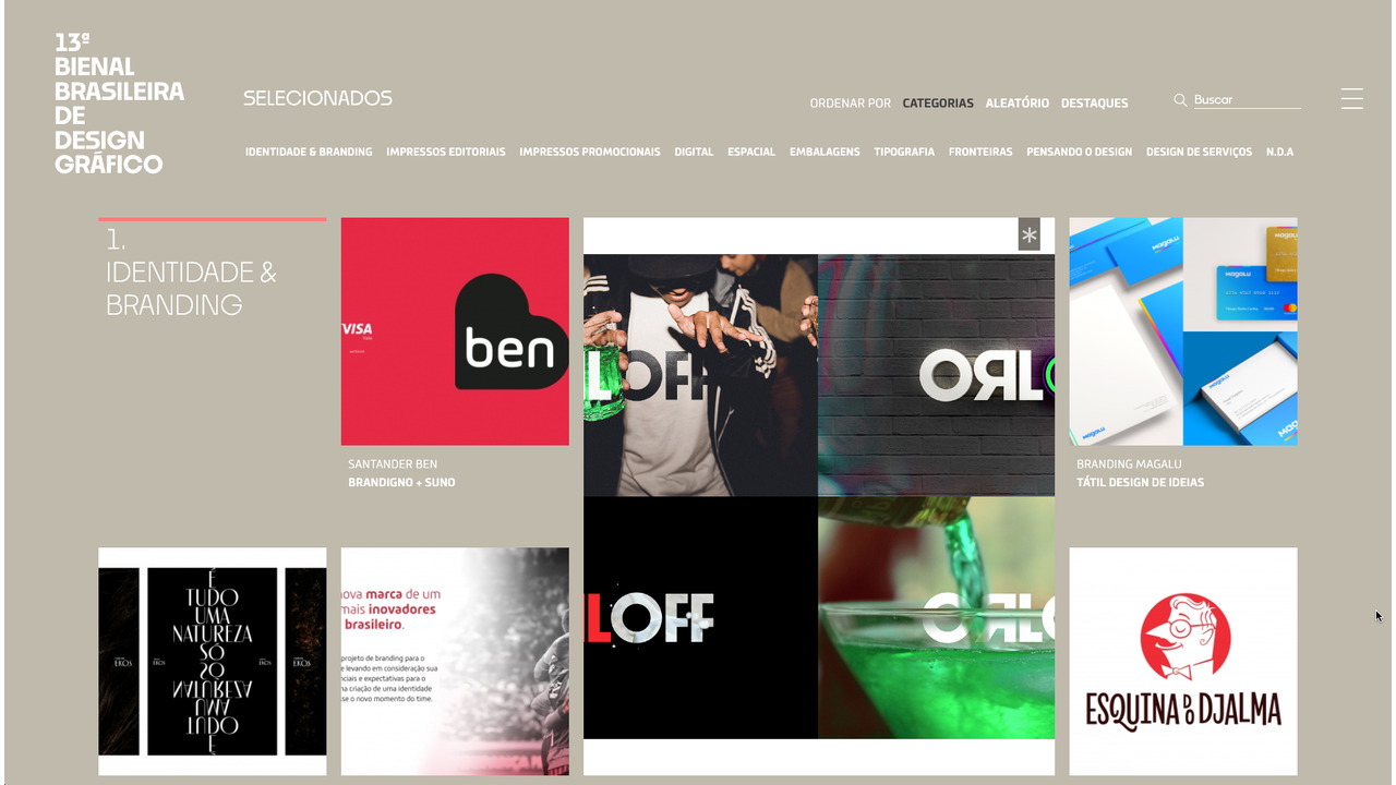 Website da 13ª. Bienal Brasileira de Design Gráfico - ADG Brasil - 2019 - ADG Brasil